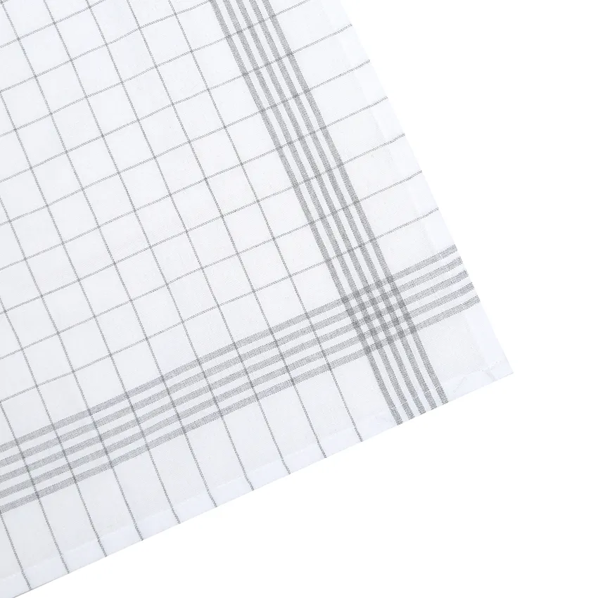 Recycled Tea Towel 2-pack Astrid, Grey/White