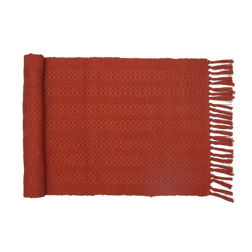 Recycled Table Runner Noa, Rust