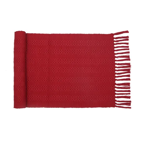 Recycled Table Runner Noa, Dark Red