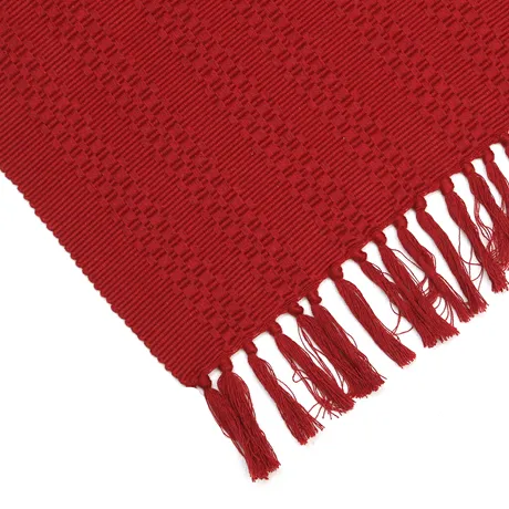 Recycled Table Runner Noa, Dark Red
