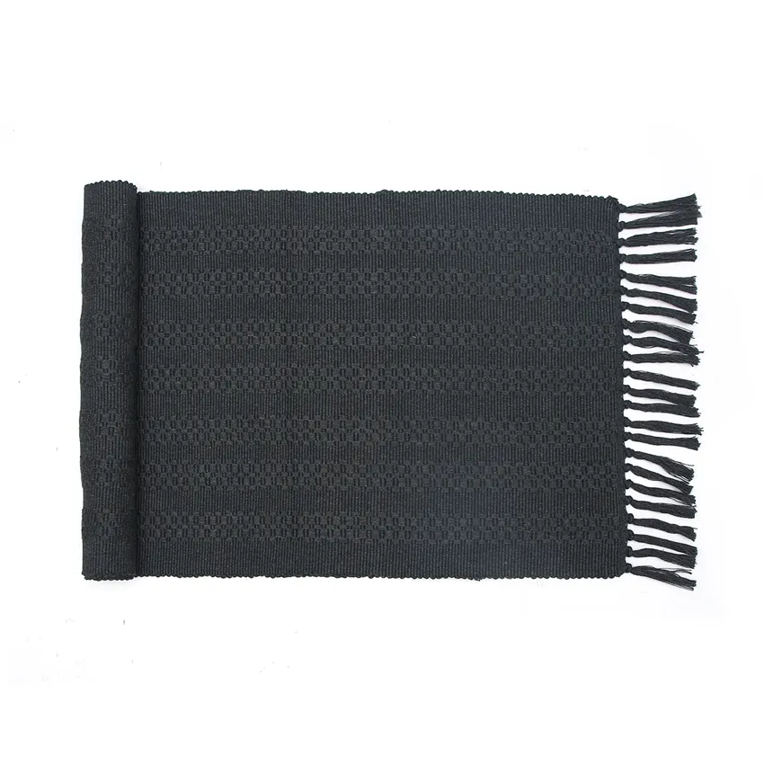 Recycled Table Runner Noa, Dark Grey