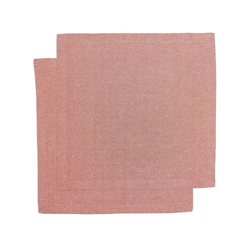 Recycled Napkin 2-pack Elin, Rost/Ecru