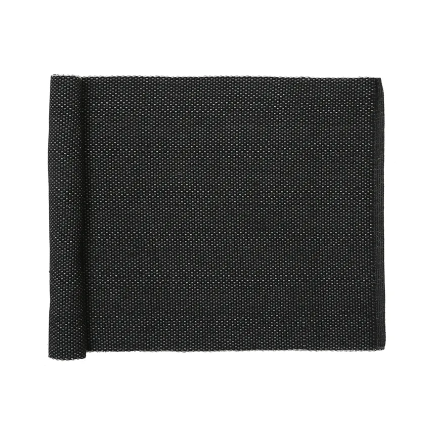 Recycled Table Runner Kalle, Dark Grey/Black