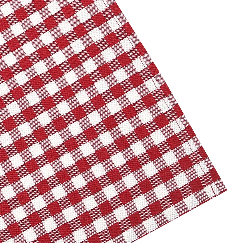 Recycled Tea Towel Recycling, 4-assorted, Dark Red/Beige