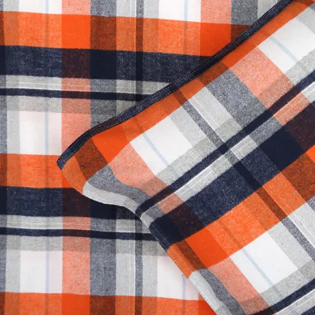 Recycled Duvet Cover Set 2-parts Lindvallen, Orange/Blue