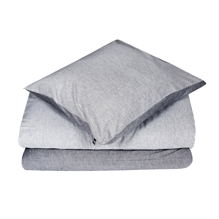 Duvet Cover Set 2-parts Runmarö, Black/White