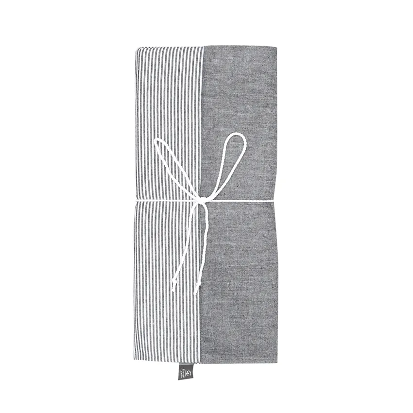 Duvet Cover Set 2-parts Runmarö, Black/White