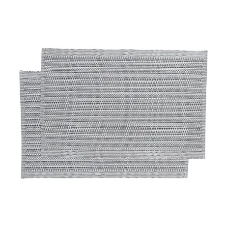 Recycled Placemat 2-pack Gerda, Dark Grey Multi
