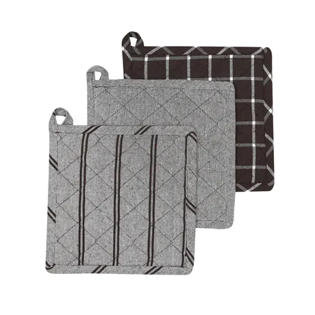 Recycled Pot Holder Recycling, 3-assorted, Brown/Beige