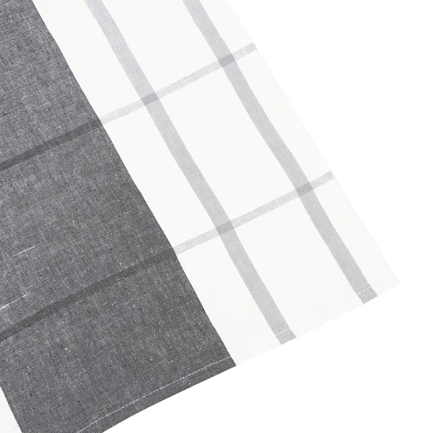 Tea Towel 2-pack Adrian, Dark Grey/White