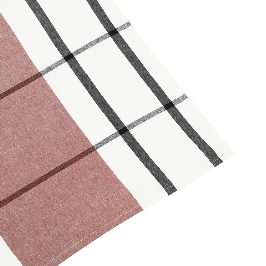 Tea Towel 2-pack Adrian, Rust/White 