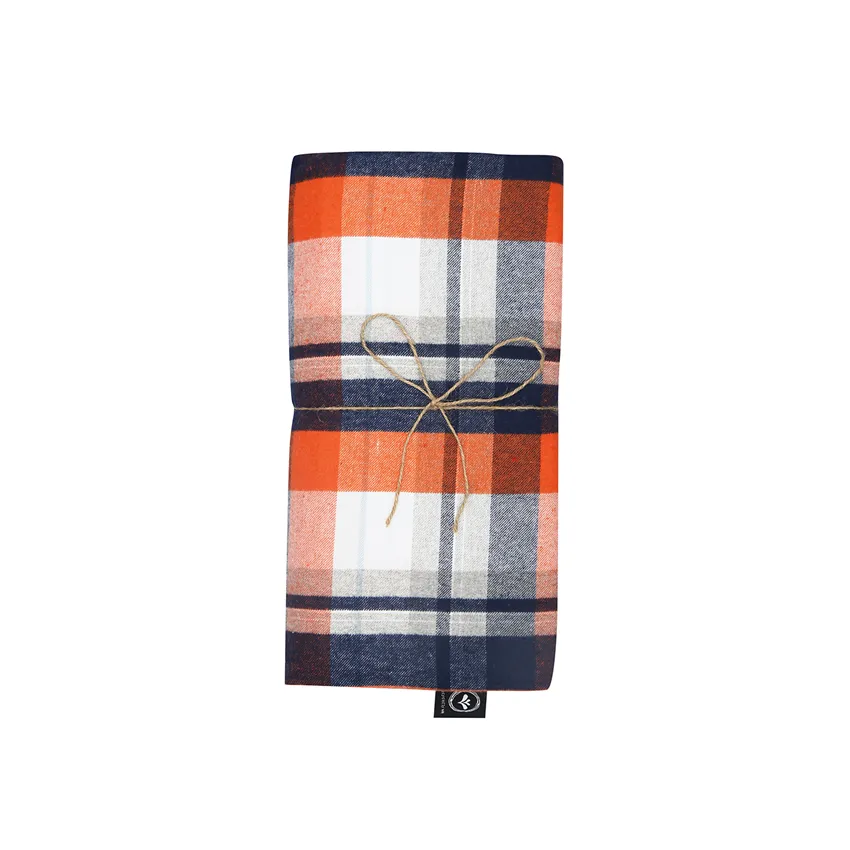 Recycled Duvet Cover Set 2-parts Lindvallen, Orange/Blue