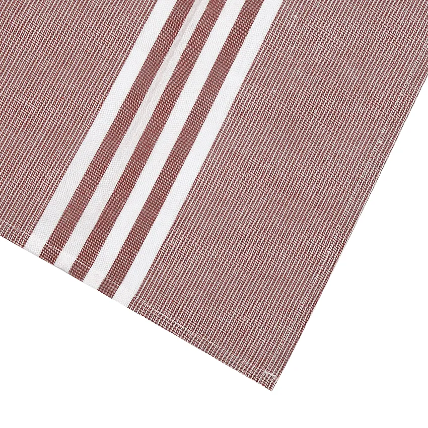 Recycled Tea Towel Recycling, 4-assorted, Rust/White