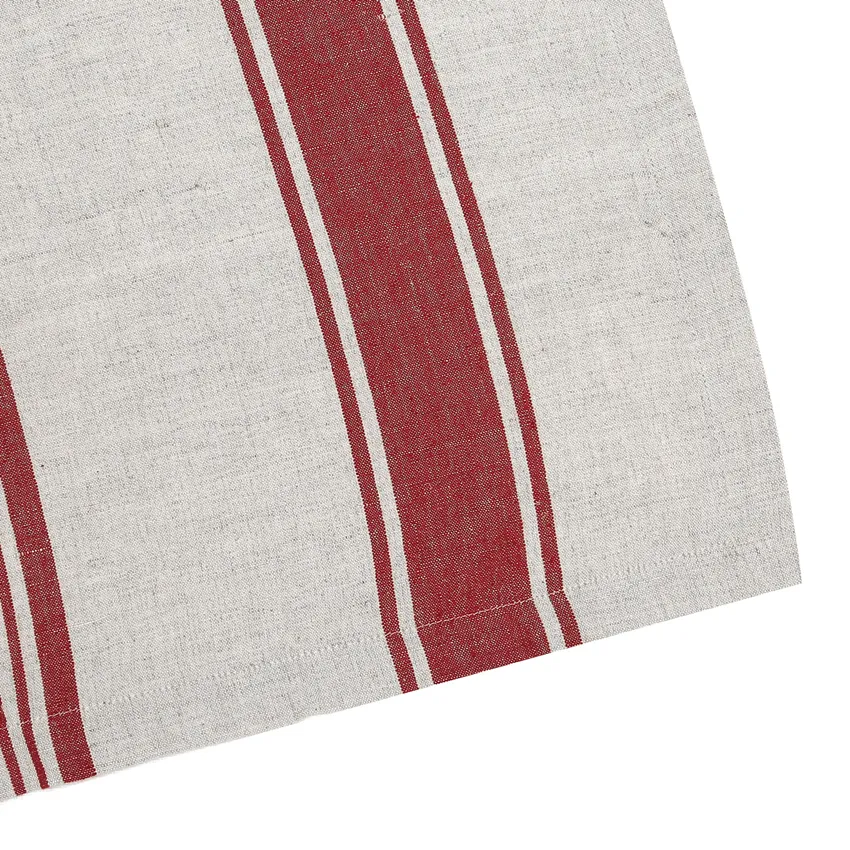 Tablecloth Lukas, Red/Linen