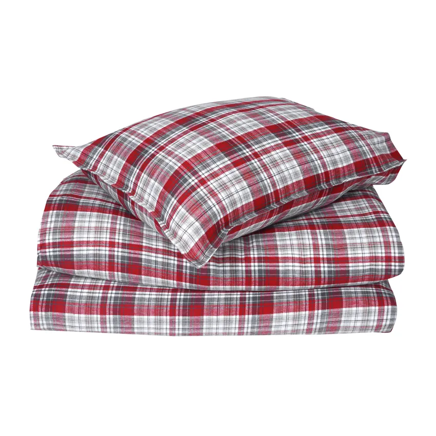 Duvet Cover Set 2-parts Åre, Red/White