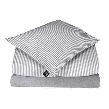Recycled Pillowcase Elias, Brown/Beige