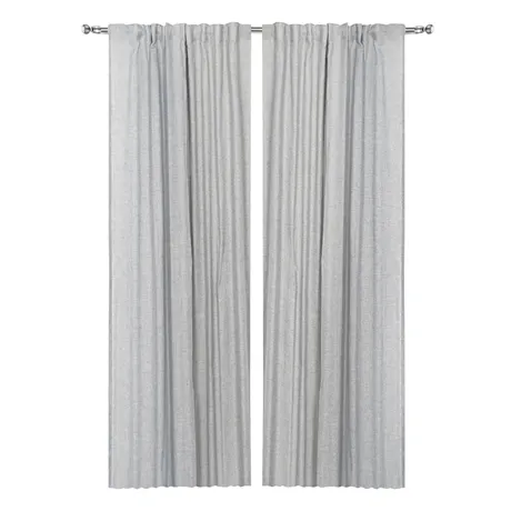 Recycled Curtain Panel 2-pack Petra, Grey
