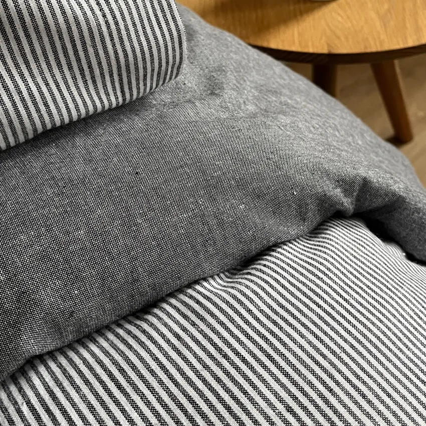 Duvet Cover Set 2-parts Runmarö, Black/White