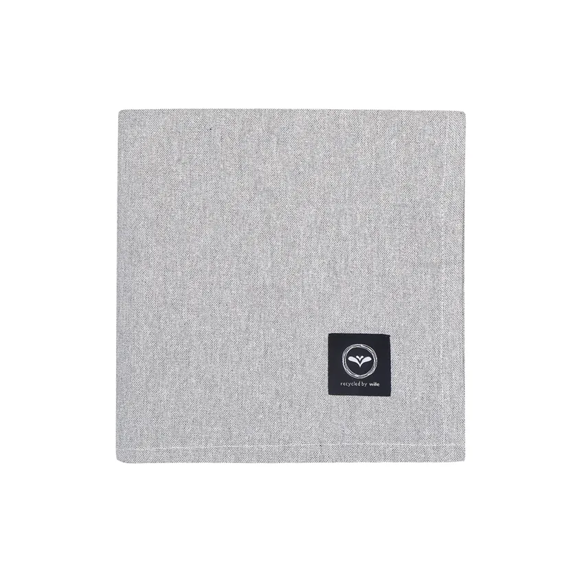 Recycled Wipeable Tablecloth Hedvig, Grey/White