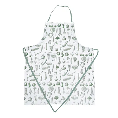 Recycled Apron Maj, Green/White