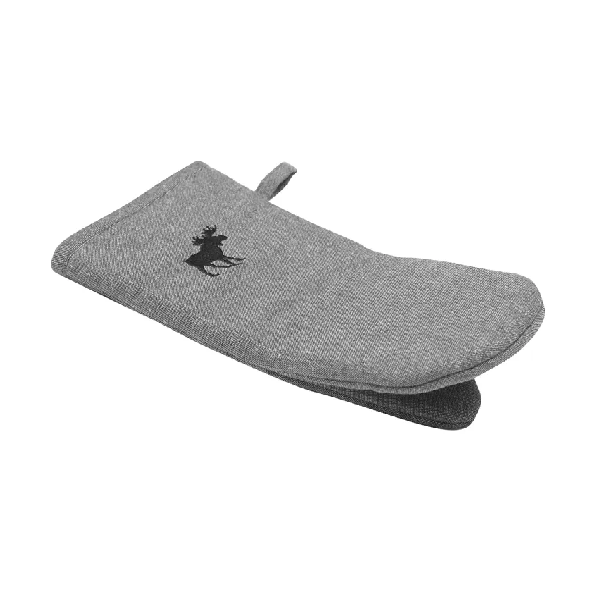 Recycled Oven Mitt Helge, Dark Grey/Grey