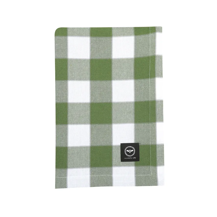 Recycled Tablecloth Ted, Green/White