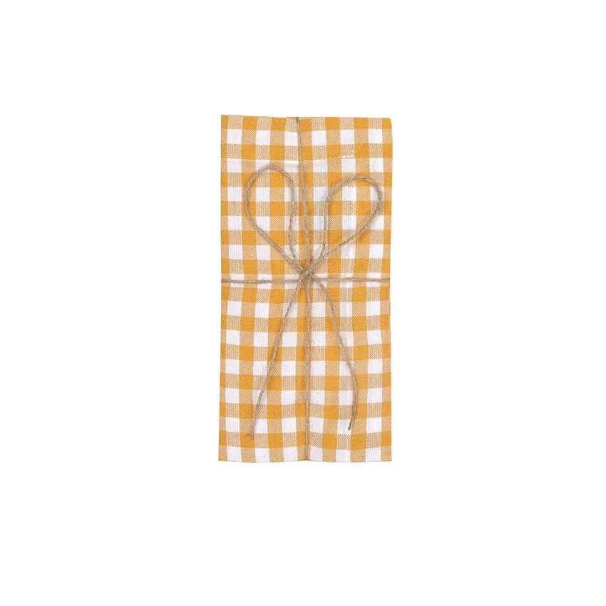 Recycled Napkin 2-pack Bella, Yellow/White
