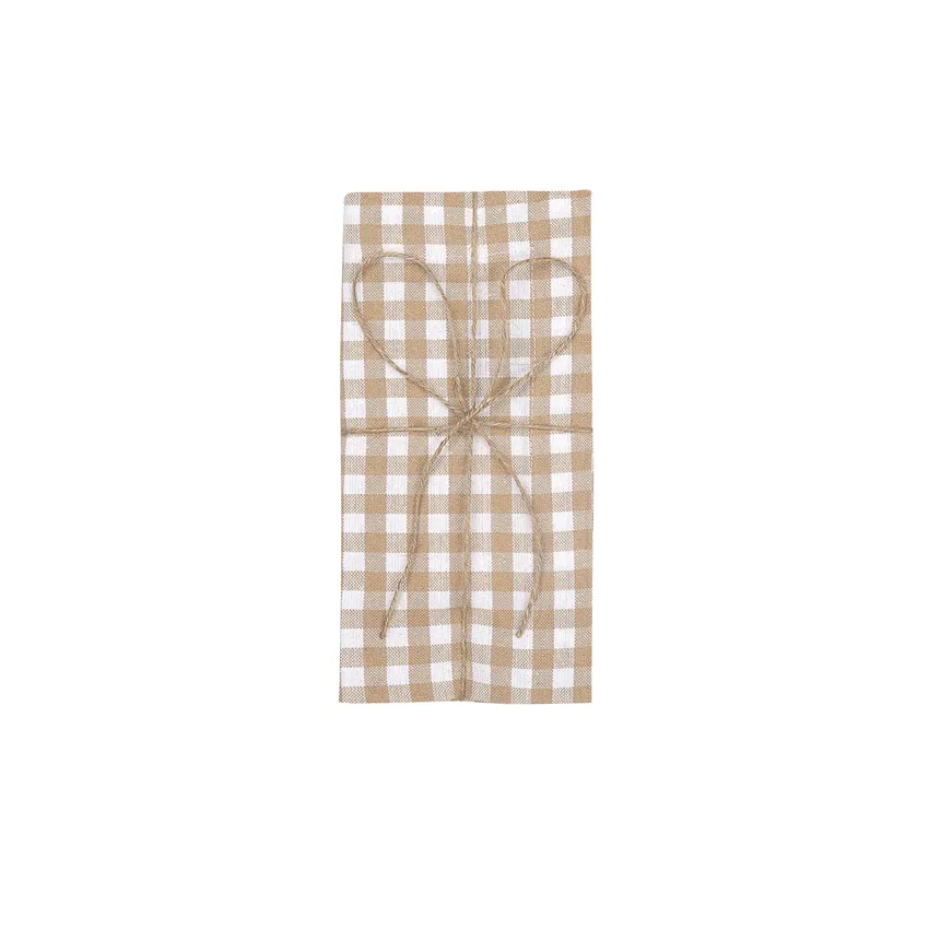 Recycled Napkin 2-pack Bella, Sand/White