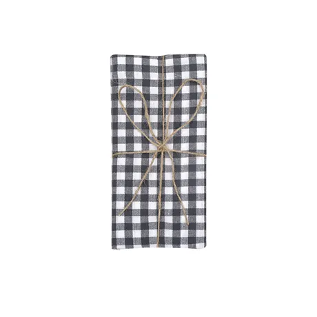 Recycled Napkin 2-pack Bella, Dark Grey/White