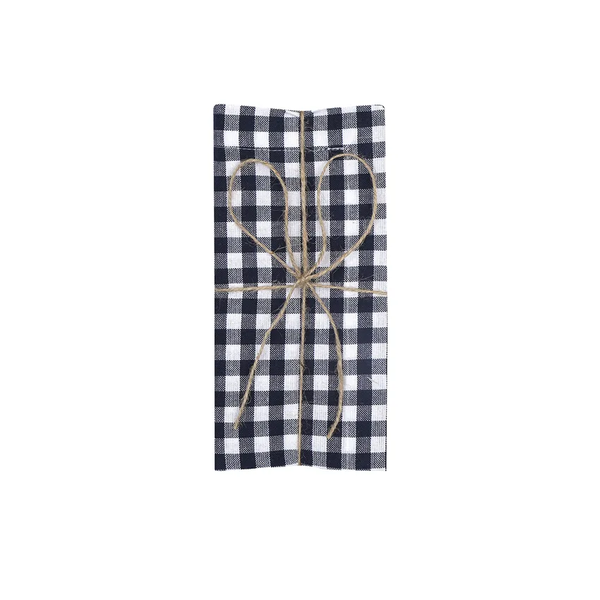 Recycled Napkin 2-pack Bella, Navy Blue/White