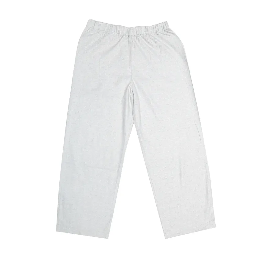 Recycled Pyjama Set Elvira, 2-parts, Beige/Light Grey