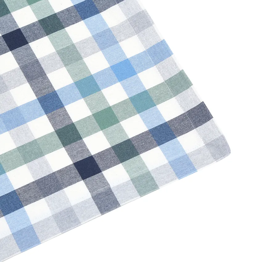 Recycled Tablecloth Ruth, Light Blue/Grey/Beige