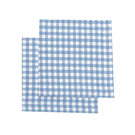 Recycled Napkin 2-pack Bella, Light Blue/White