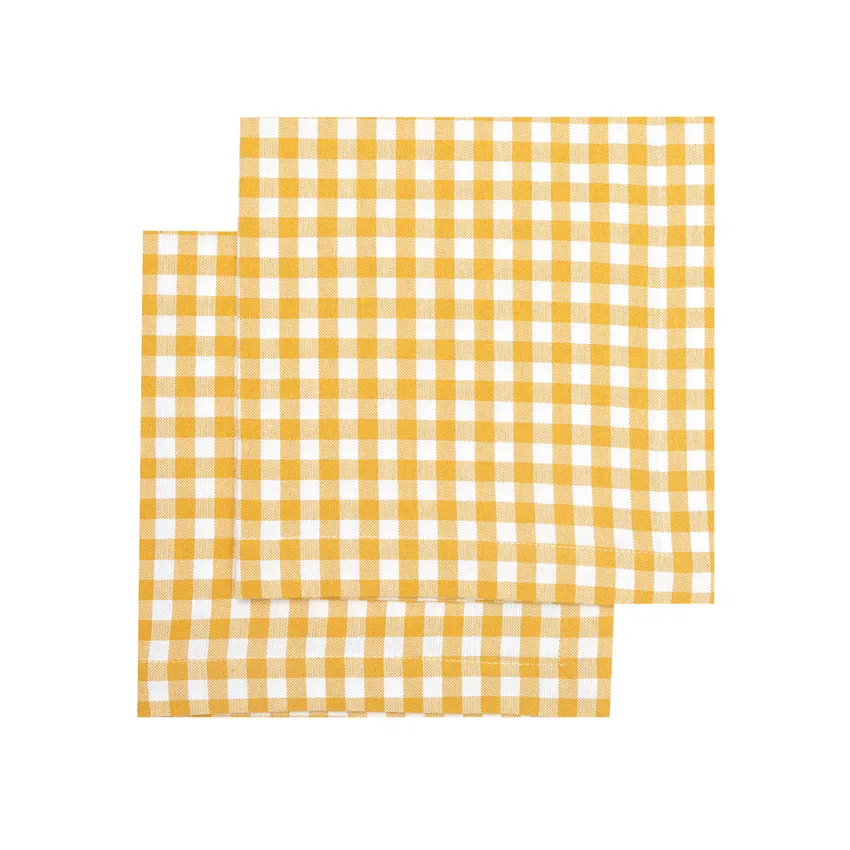 Recycled Napkin 2-pack Bella, Yellow/White