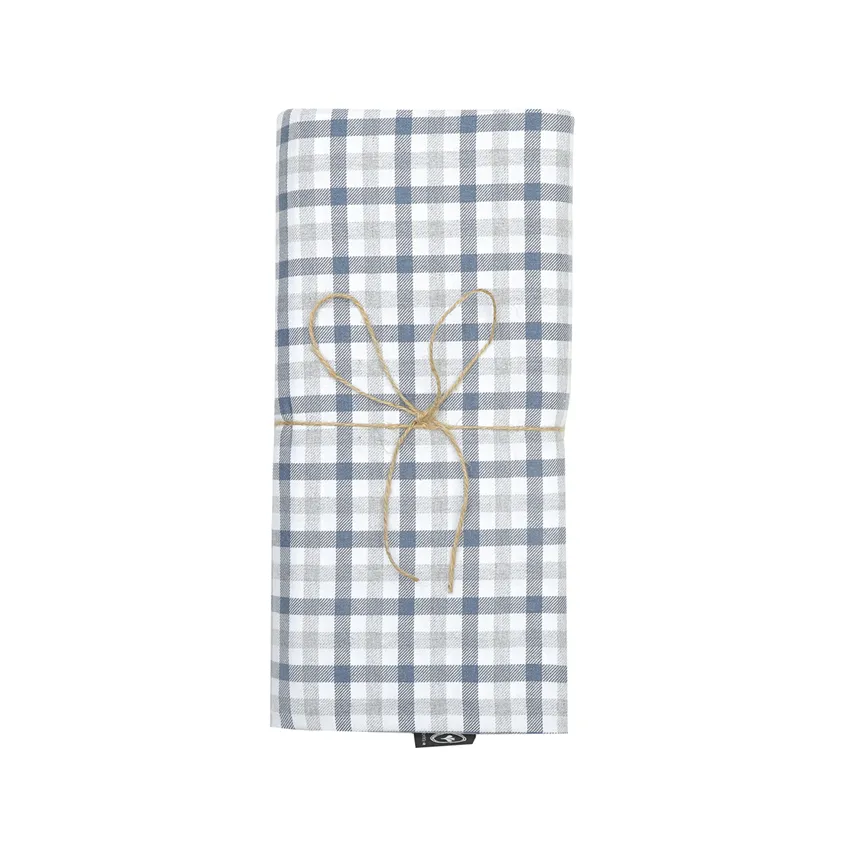 Recycled Duvet Cover Set Elliot, 2-parts, Grey/Grey Blue/White