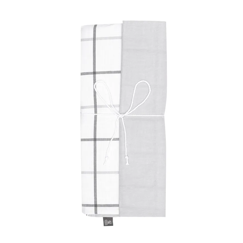 Duvet Cover Set 2-parts Gotland, Dark Grey/Grey/White