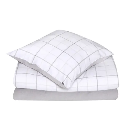 Pillowcase Gotland, Brown/Sand/White