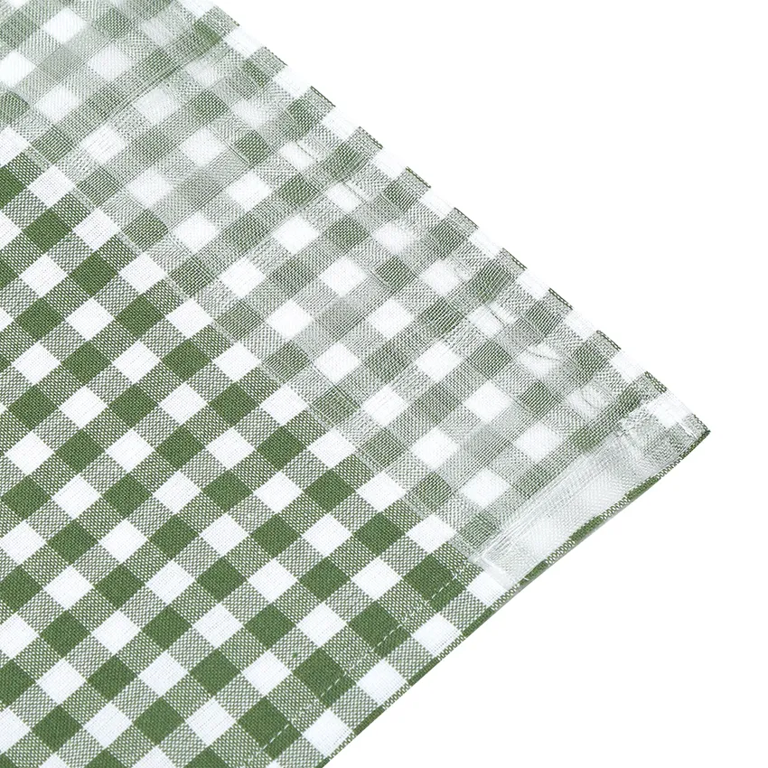Recycled Curtain Panel 2-pack Bella, Green/White