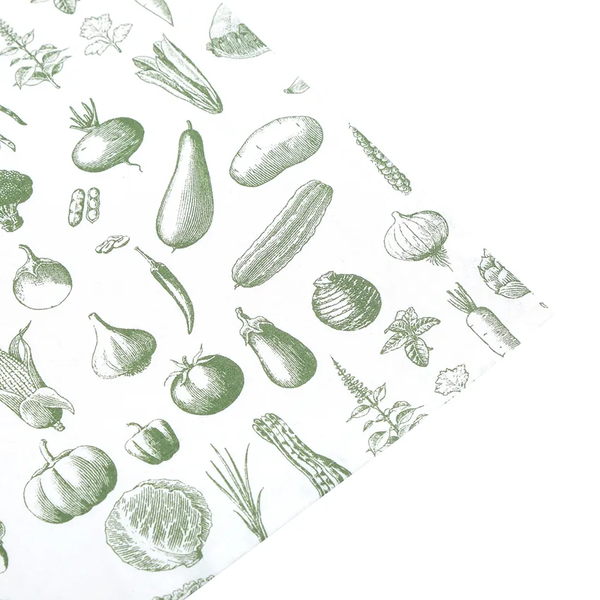 Recycled Tea Towel 2-pack Maj, Green/White