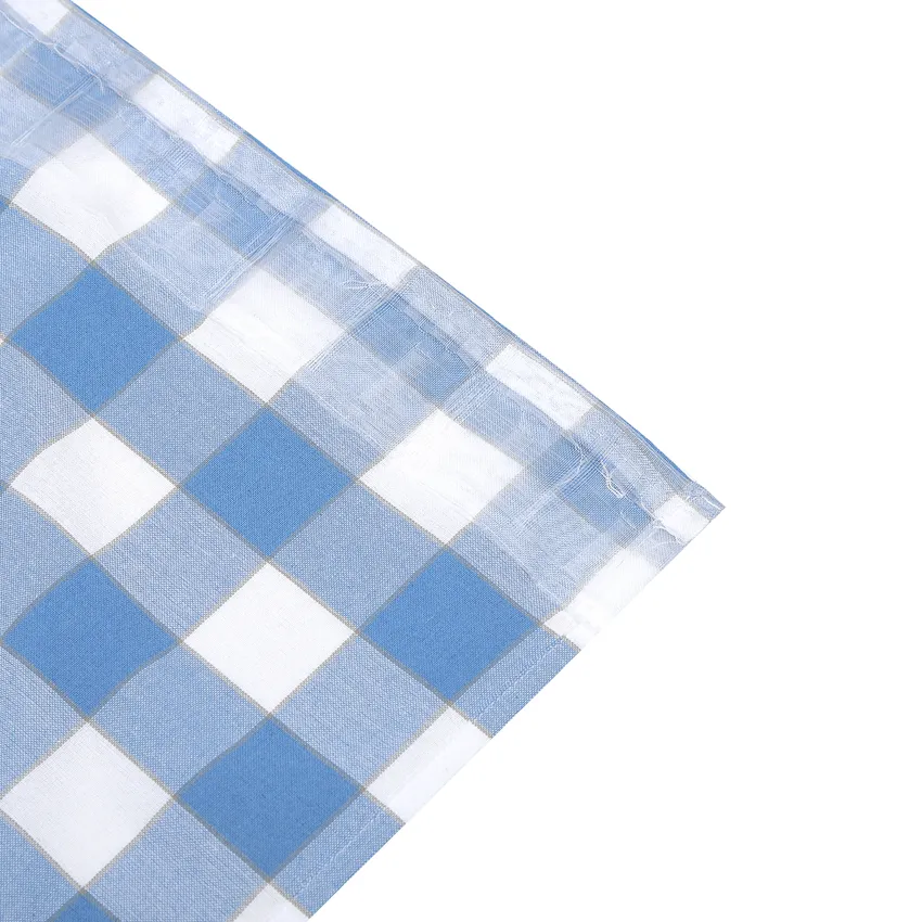 Recycled Curtain Panel 2-pack Ted, Light Blue/White