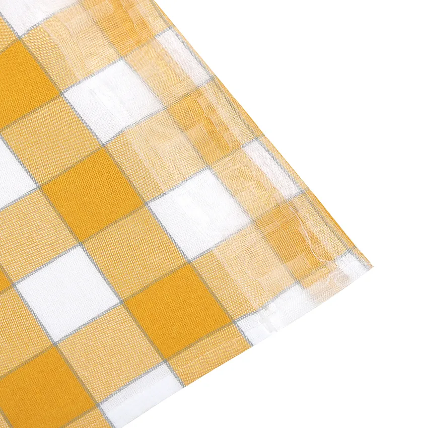 Recycled Curtain Panel 2-pack Ted, Yellow/White