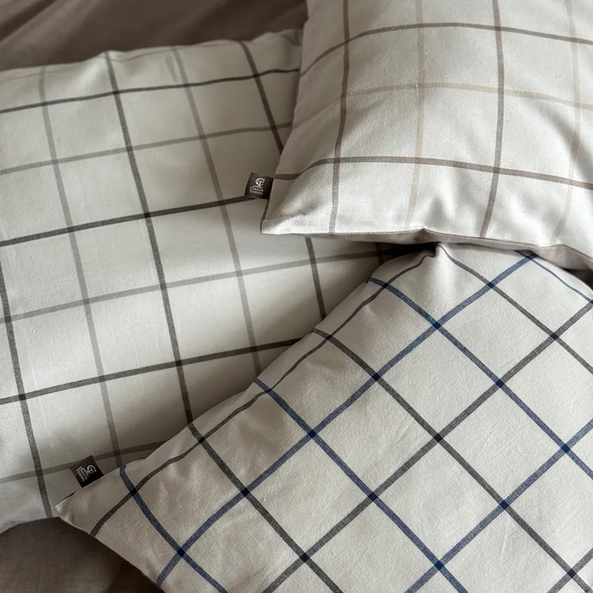 Pillowcase Gotland, Navy Blue/Blue/White