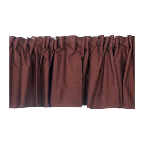 Recycled Curtain Valance Elin, Rust/Black