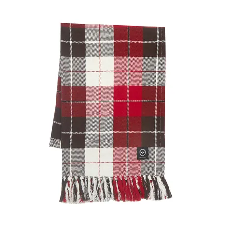 Recycled Blanket Adam, Dark Red/Brown/Ecru