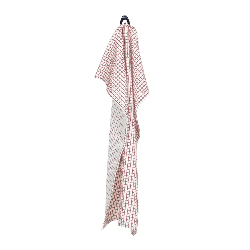 Recycled Tea Towel Freddy, Beige/Dark Red