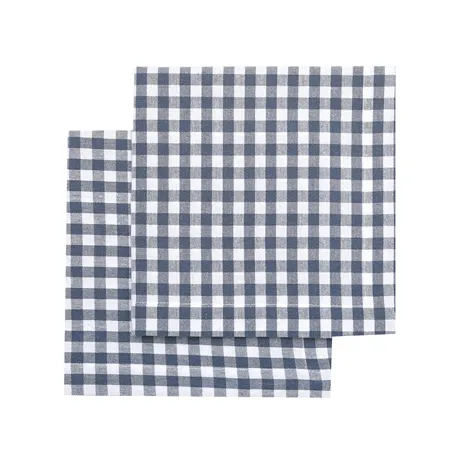 Recycled Napkin 2-pack Bella, Grey Blue/White