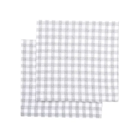 Recycled Napkin 2-pack Bella, Light Grey/White