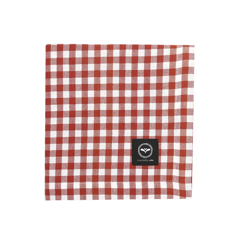 Recycled Tablecloth Bella, Rust/Beige