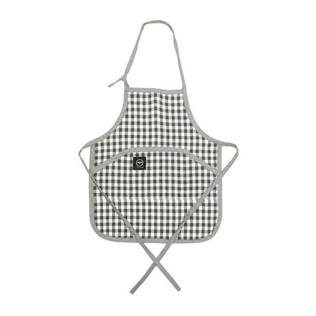 Recycled Childen's Apron Bella, Olive Green/Beige
