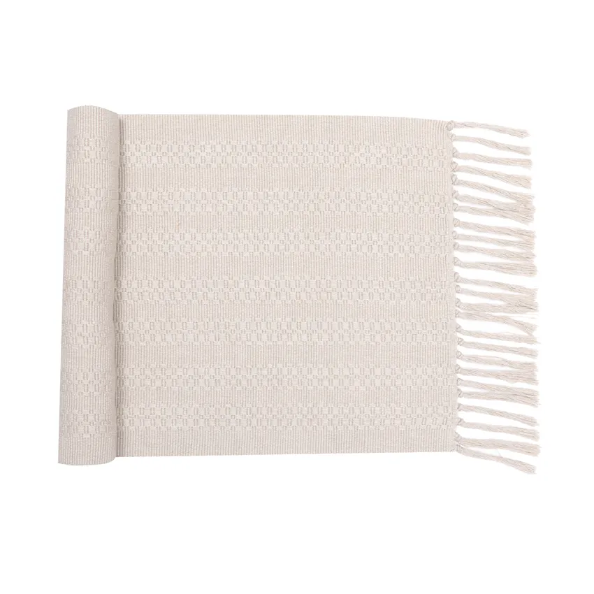 Recycled Table Runner Noa, Linen